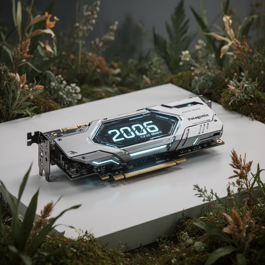 Vue de profil d'une carte graphique moderne dans un boîtier PC